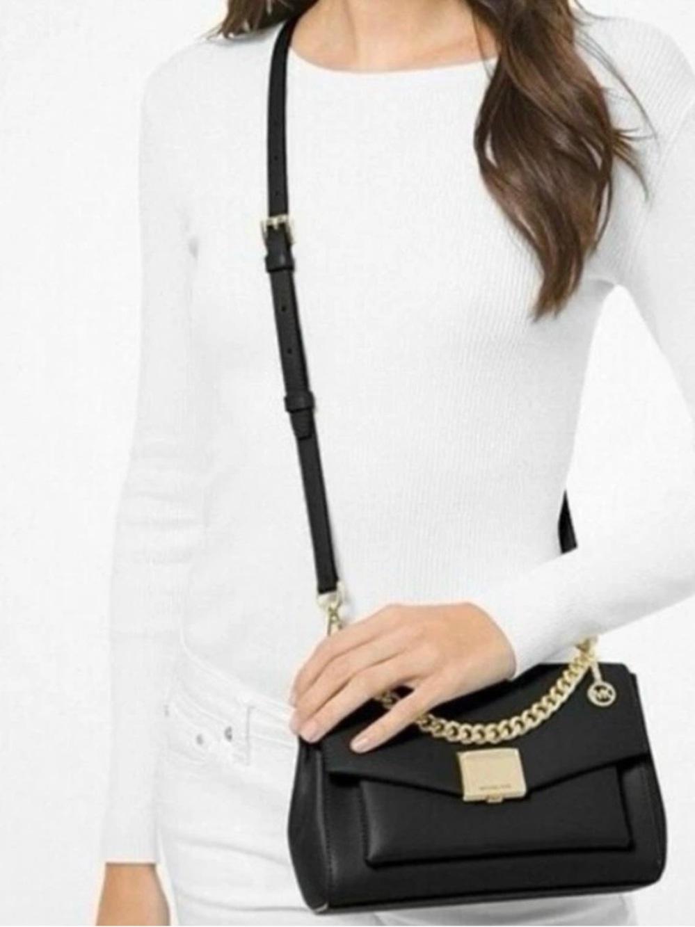 Michael Kors Lita Small Leather Crossbody Bag